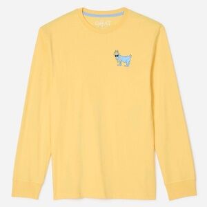 GOAT USA Kids Yellow Long Sleeve Shirt